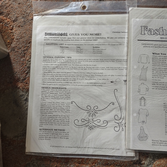 Dimensions iron on transfers Christmas vintage 80119 80021 - Picture 7 of 8